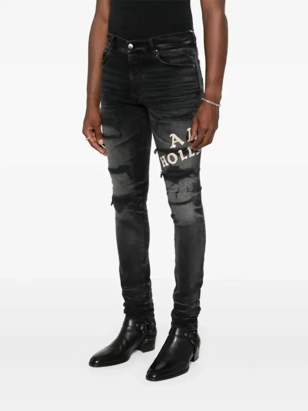 Browns AMIRI Hollywood Distressed-effect Skinny Jeans | Browns Skinny Jeans