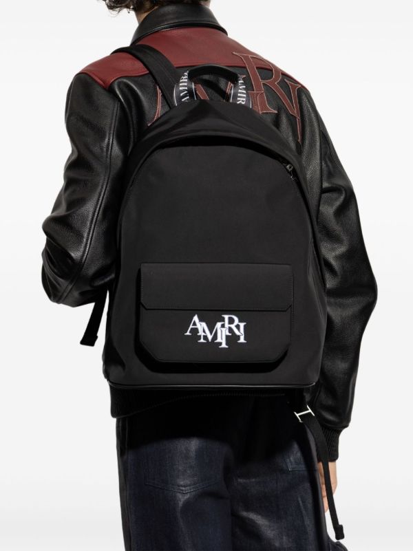 Browns AMIRI Logo-Embroidered Backpack | Browns Backpacks