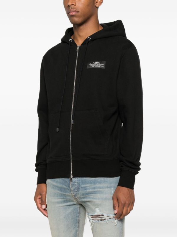 Browns AMIRI Logo-plaque Zip-up Hoodie | Browns Hoodies
