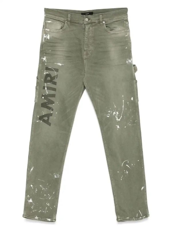 browns AMIRI logo-print jeans | Browns Slim-Fit Jeans