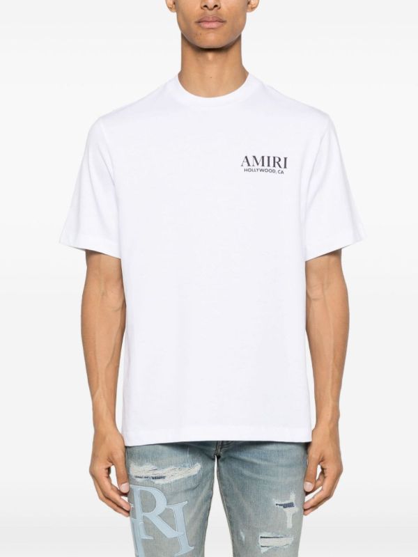 Browns AMIRI White Bones Stacked Cotton T-Shirt | Browns T-Shirts
