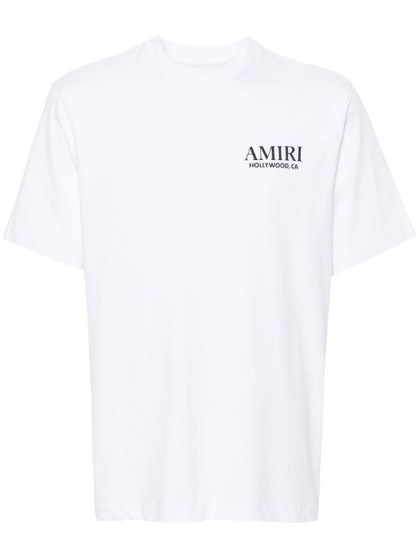 browns AMIRI White Bones Stacked Cotton T-Shirt | Browns T-Shirts