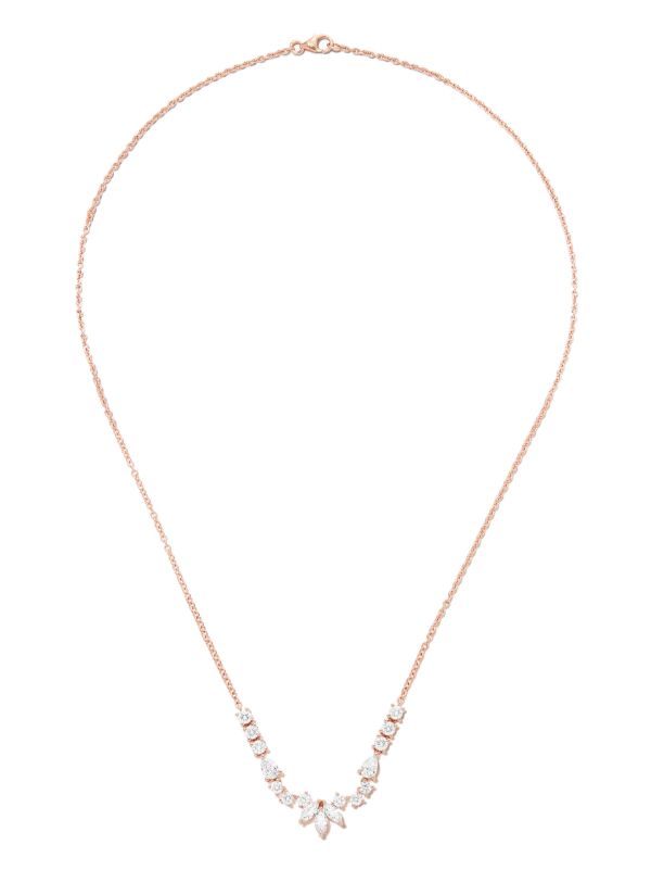 Browns Anita Ko 18K Rose Gold Grace Diamond Necklace | Browns Fine Necklaces