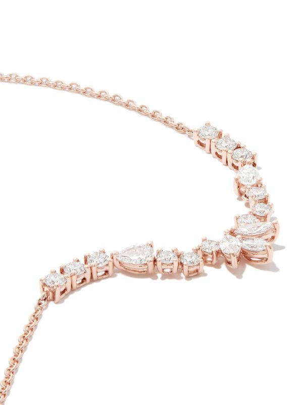Browns Anita Ko 18K Rose Gold Grace Diamond Necklace | Browns Fine Necklaces