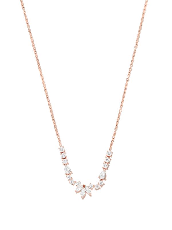 browns Anita Ko 18K rose gold Grace diamond necklace | Browns Fine Necklaces