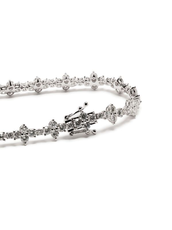 Browns Anita Ko 18K White Gold Vivi Diamond Bracelet | Browns Fine Bracelets