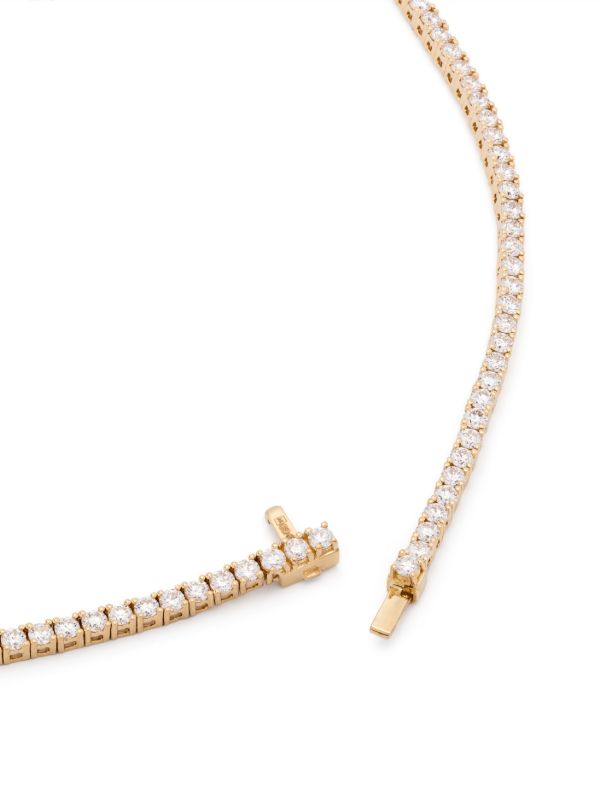 Browns Anita Ko 18K Yellow Gold Diamond Mesh Necklace | Browns Fine Necklaces