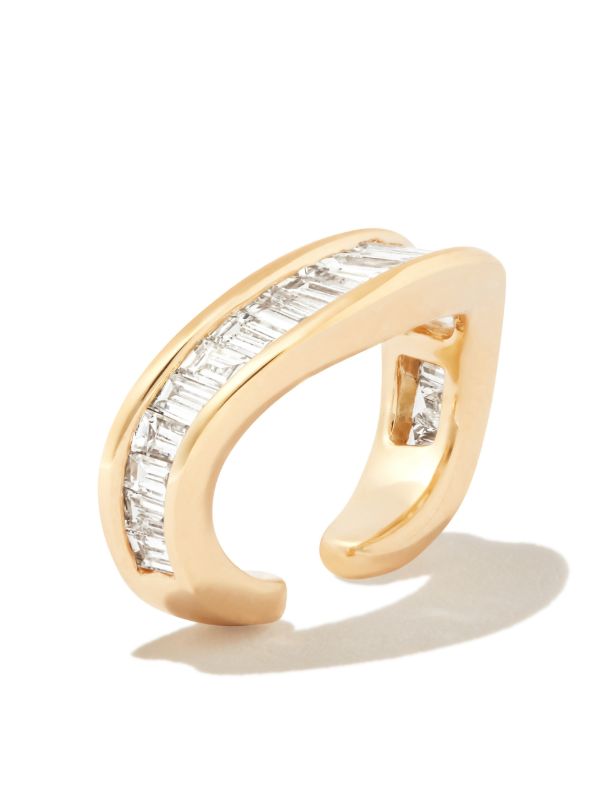 Browns Anita Ko 18K Yellow Gold Diamond Single Ear Cuff | Browns Fine Earrings