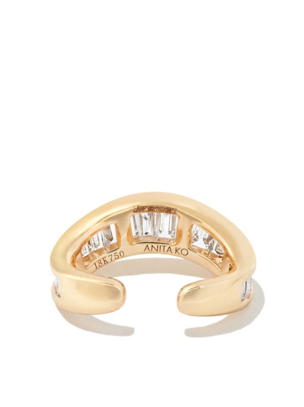 Browns Anita Ko 18K Yellow Gold Diamond Single Ear Cuff | Browns Fine Earrings