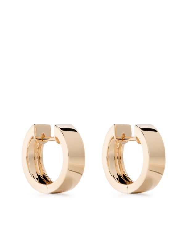 browns Anita Ko 18K Yellow Gold Huggie-Hoop Earrings | Browns Fine Rings