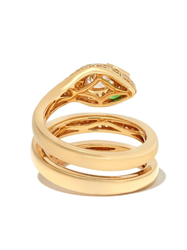 Browns Anita Ko 18K Yellow Gold Snake Coil Ring | Browns Fine Rings