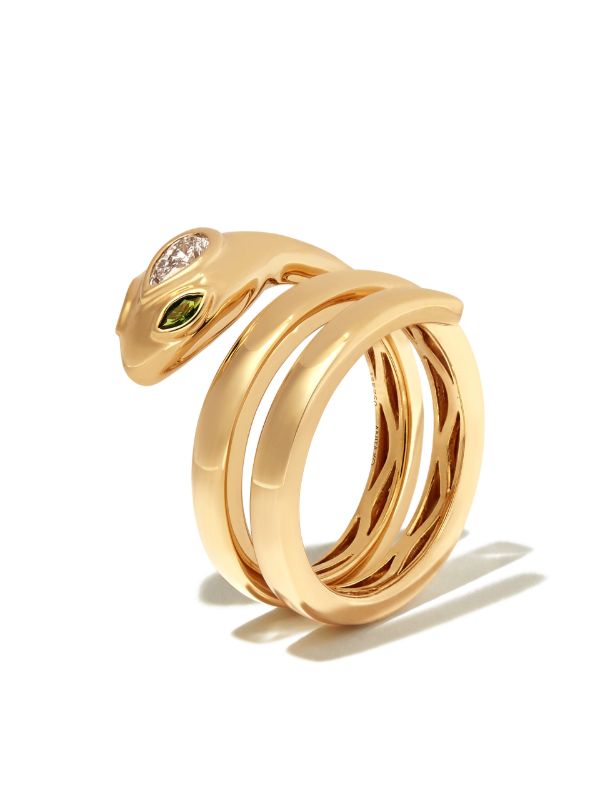 Browns Anita Ko 18K Yellow Gold Snake Coil Ring | Browns Fine Rings