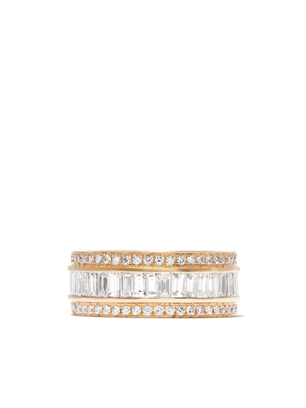 Browns Anita Ko 18K Yellow Gold Stacked Diamond Ring | Browns Fine Rings