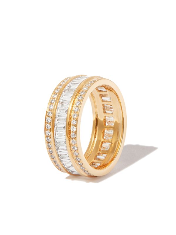 Browns Anita Ko 18K Yellow Gold Stacked Diamond Ring | Browns Fine Rings