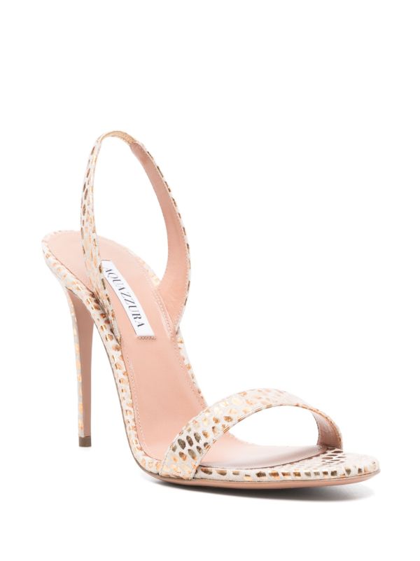 Browns Aquazzura 105mm So Nude Sandals | Browns Sandals