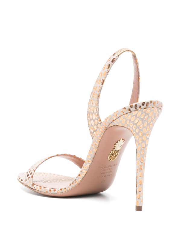 Browns Aquazzura 105mm So Nude Sandals | Browns Sandals