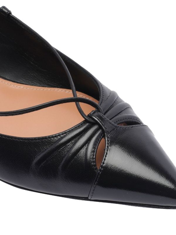 Browns Aquazzura Black Gabi Ballet Flats | Browns Ballerina Shoes