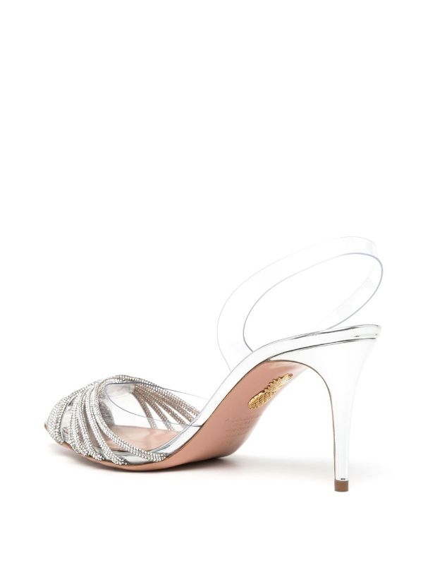 Browns Aquazzura Green Gatsby 80 Slingback Pumps | Browns Pumps
