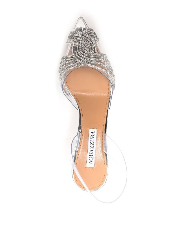 Browns Aquazzura Green Gatsby 80 Slingback Pumps | Browns Pumps