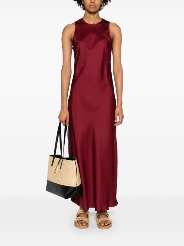 Browns Asceno Red Valencia Silk Dress | Browns Day Dresses