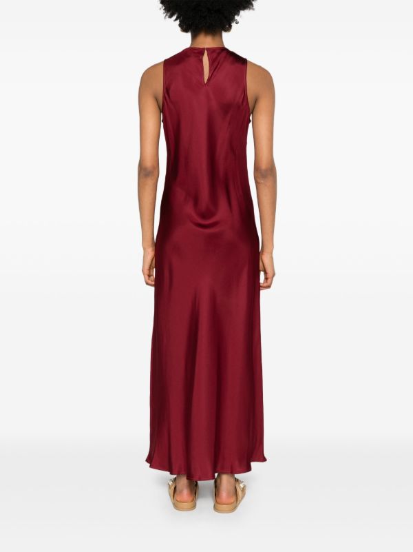Browns Asceno Red Valencia Silk Dress | Browns Day Dresses