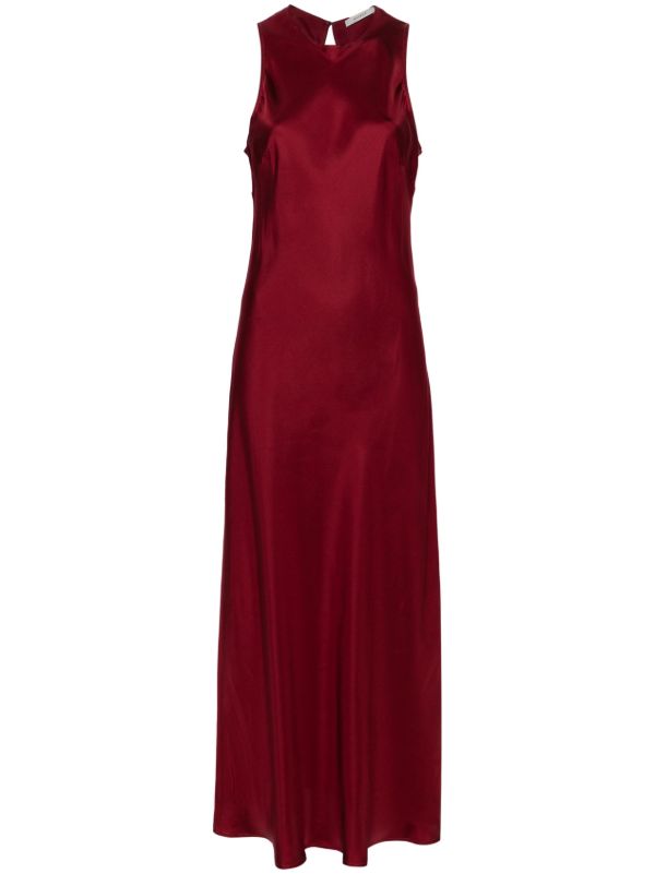 browns Asceno Red Valencia Silk Dress | Browns Day Dresses
