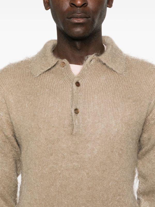 Browns Auralee Brushed Super Kid Mohair Polo Sweater | Browns Knitted Sweaters