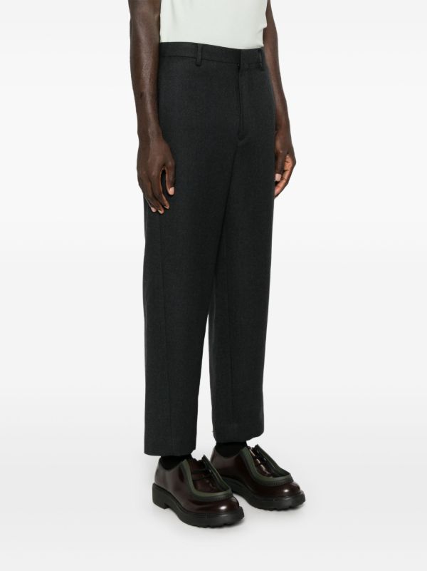Browns Auralee Light Melton Slacks Trousers | Browns Cropped Pants