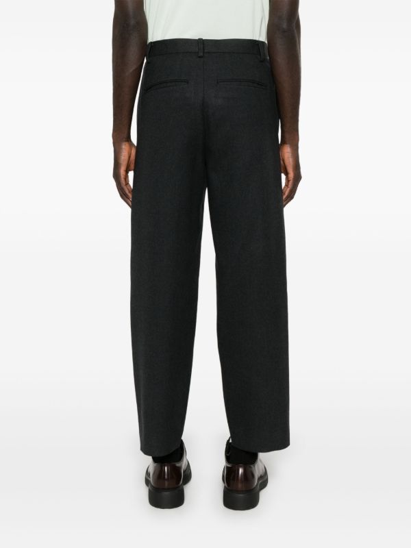 Browns Auralee Light Melton Slacks Trousers | Browns Cropped Pants