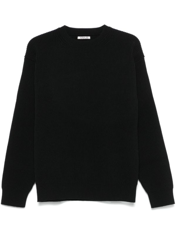 browns Auralee Supe Fine Wool Ribbed-Knit Sweater | Browns Knitted Sweaters