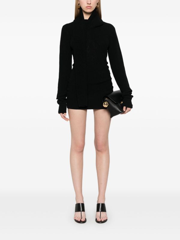 Browns Aya Muse Black Chunky-Knit Dress | Browns Day Dresses