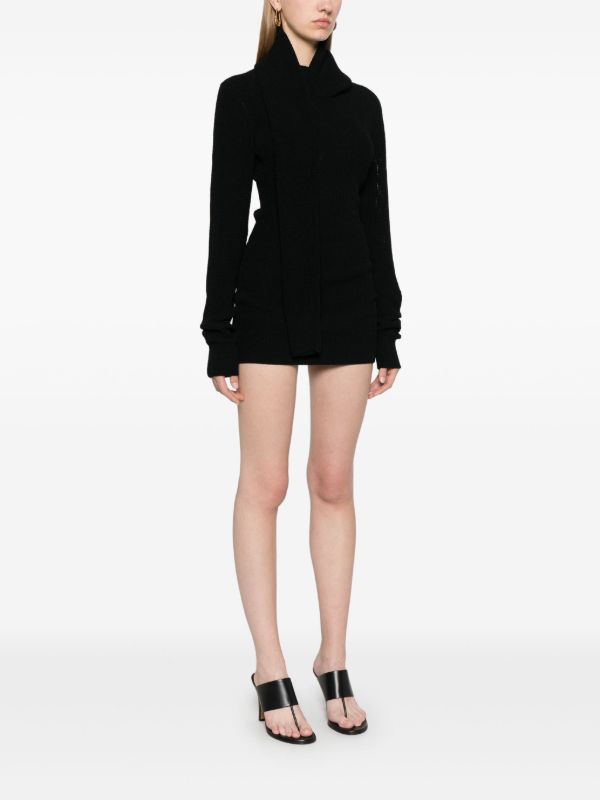 Browns Aya Muse Black Chunky-Knit Dress | Browns Day Dresses