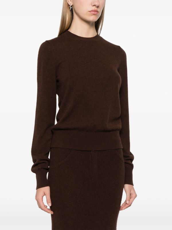 Browns Aya Muse Brown Cashmere Sweater | Browns Knitted Sweaters