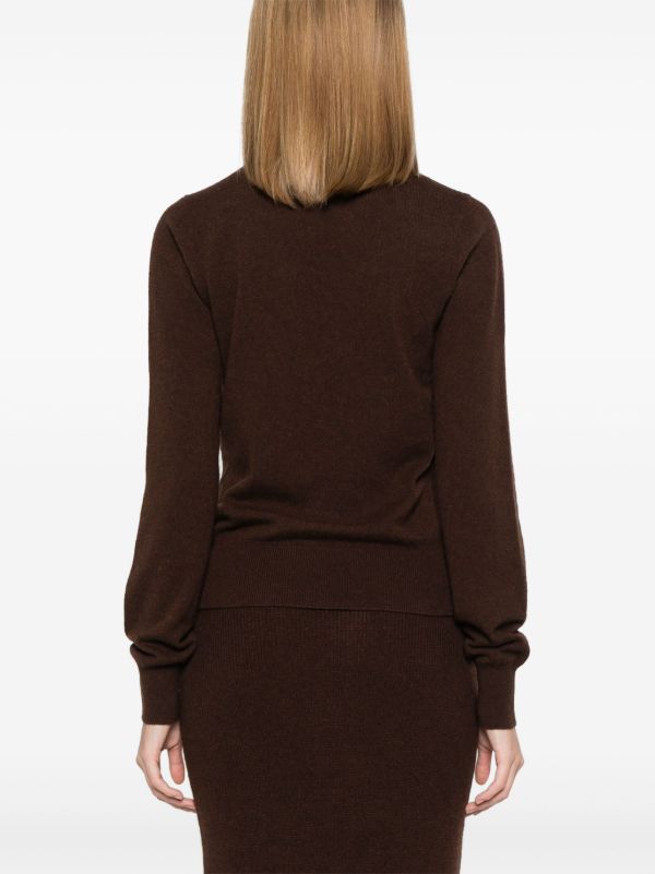 Browns Aya Muse Brown Cashmere Sweater | Browns Knitted Sweaters