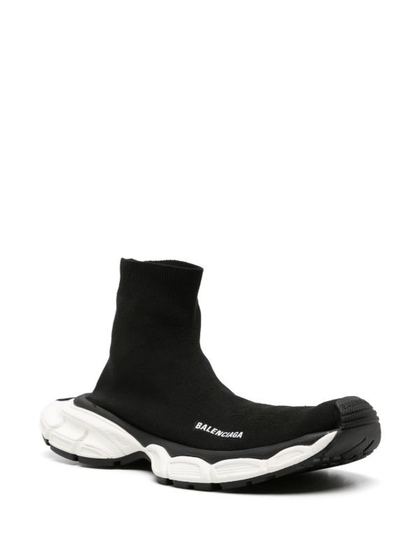 Browns Balenciaga Black 3XL Sock Sneakers | Browns Slip-On