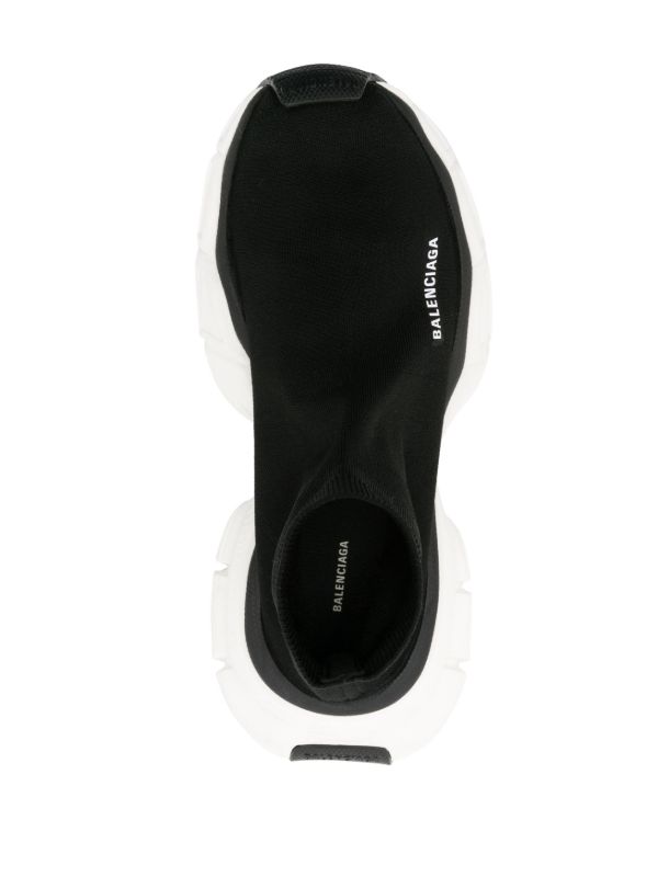 Browns Balenciaga Black 3XL Sock Sneakers | Browns Slip-On