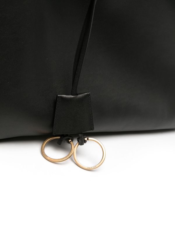 Browns Balenciaga Black Flap Leather Tote Bag | Browns Tote Bags