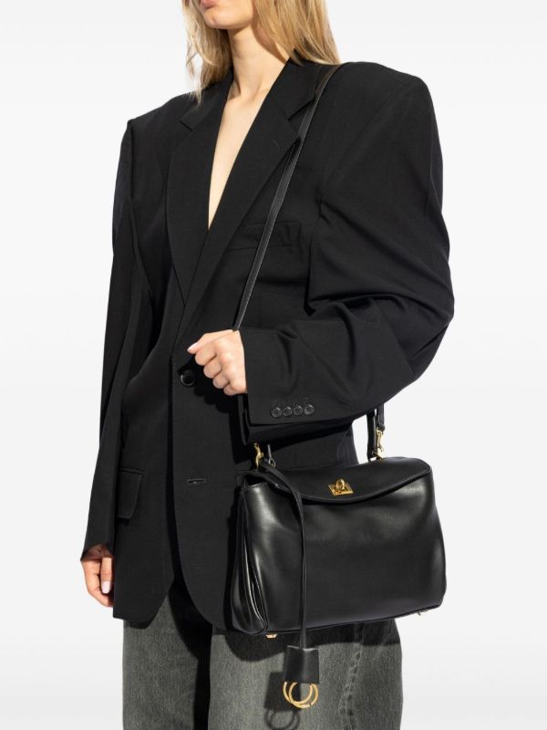 Browns Balenciaga Black Rodeo Small Leather Tote Bag | Browns Tote Bags