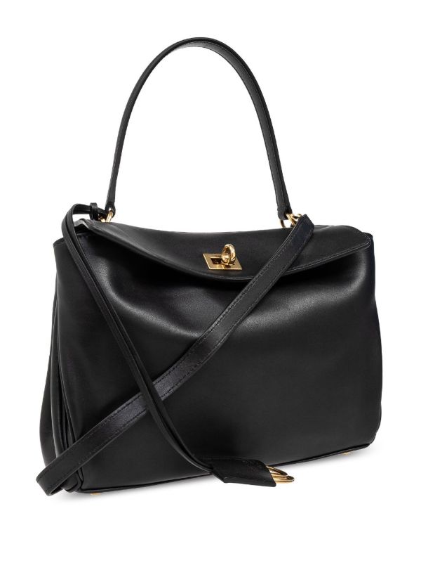 Browns Balenciaga Black Rodeo Small Leather Tote Bag | Browns Tote Bags