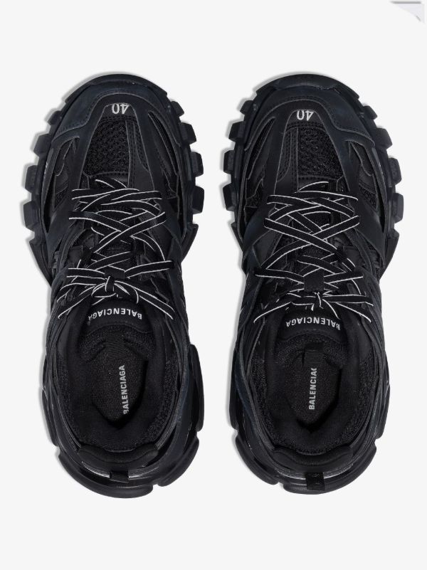 Browns Balenciaga Black Track Low Top Sneakers | Browns Sneakers