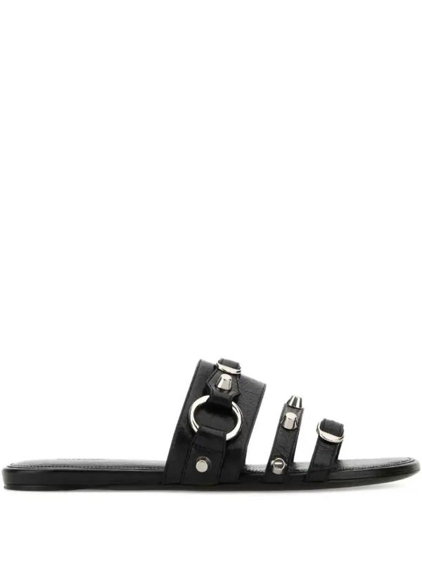 browns Balenciaga City flat slides | Browns Flip Flops & Slides