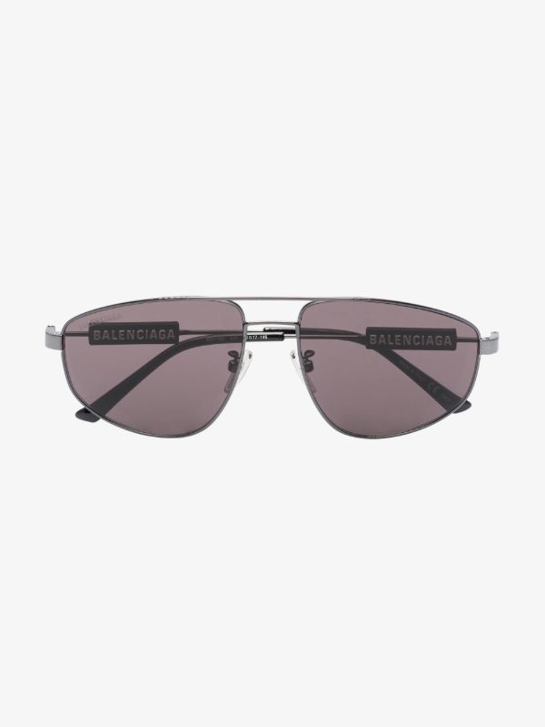 browns Balenciaga Eyewear Black Aviator-Style sunglasses | Browns Sunglasses