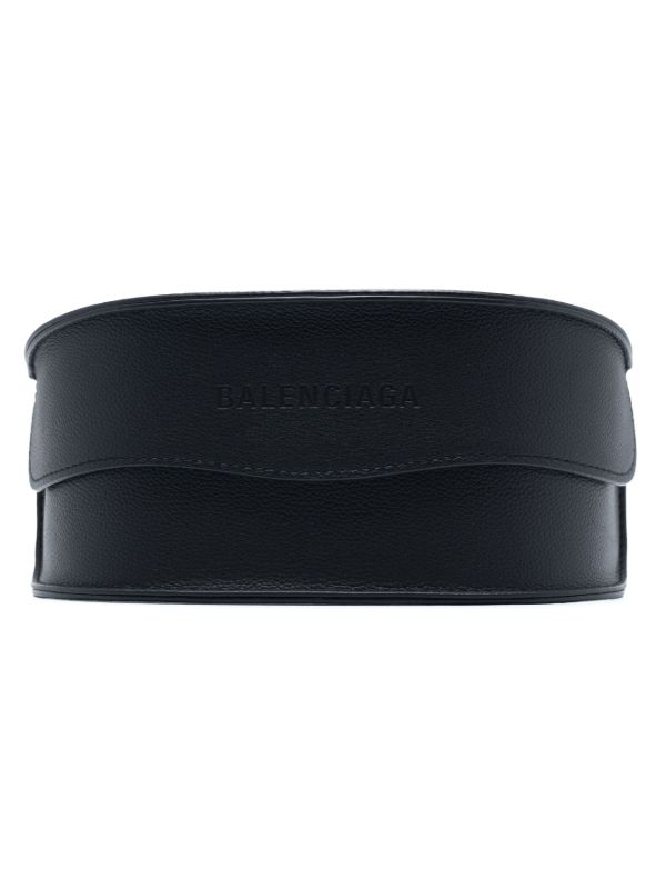 Browns Balenciaga Eyewear Black Dynamo Wrap Cat-Eye Sunglasses | Browns Sunglasses