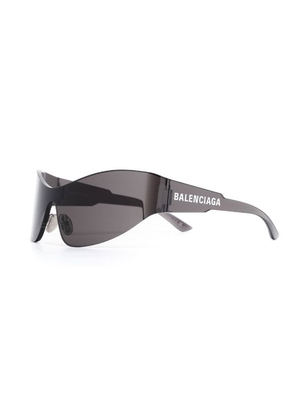 Browns Balenciaga Eyewear Black Mono Cat 2.0 Sunglasses | Browns Sunglasses