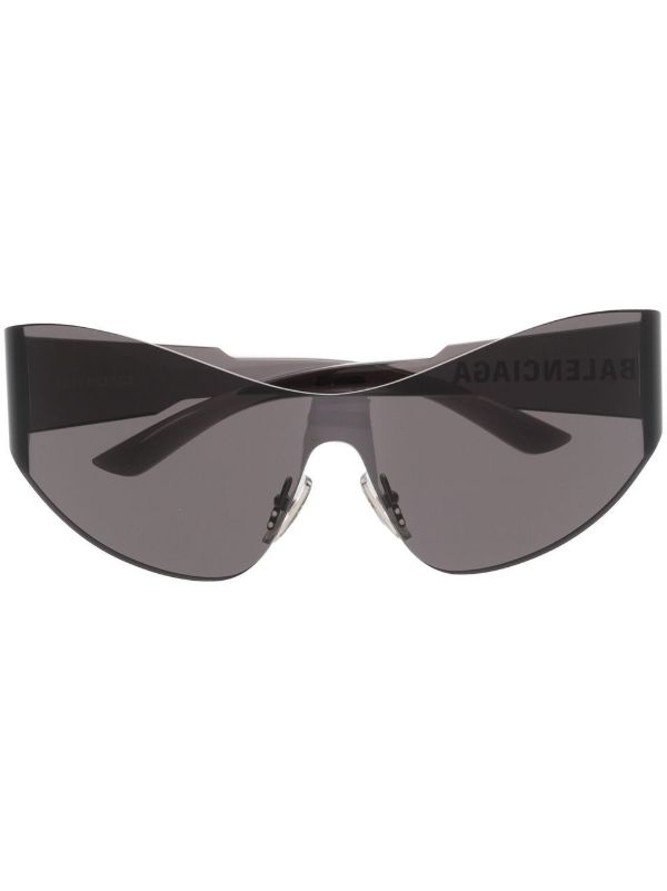 browns Balenciaga Eyewear Black Mono Cat 2.0 Sunglasses | Browns Sunglasses