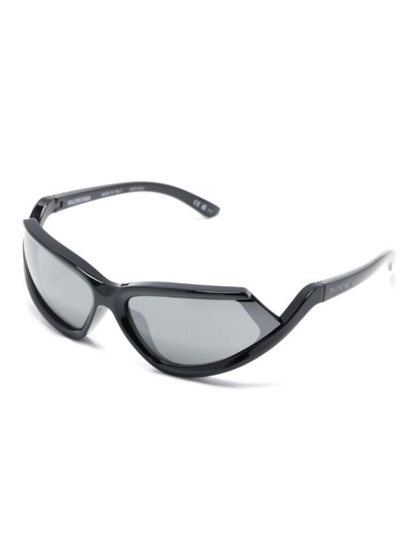 Browns Balenciaga Eyewear Black Side XPander Cat-Eye Sunglasses | Browns Sunglasses