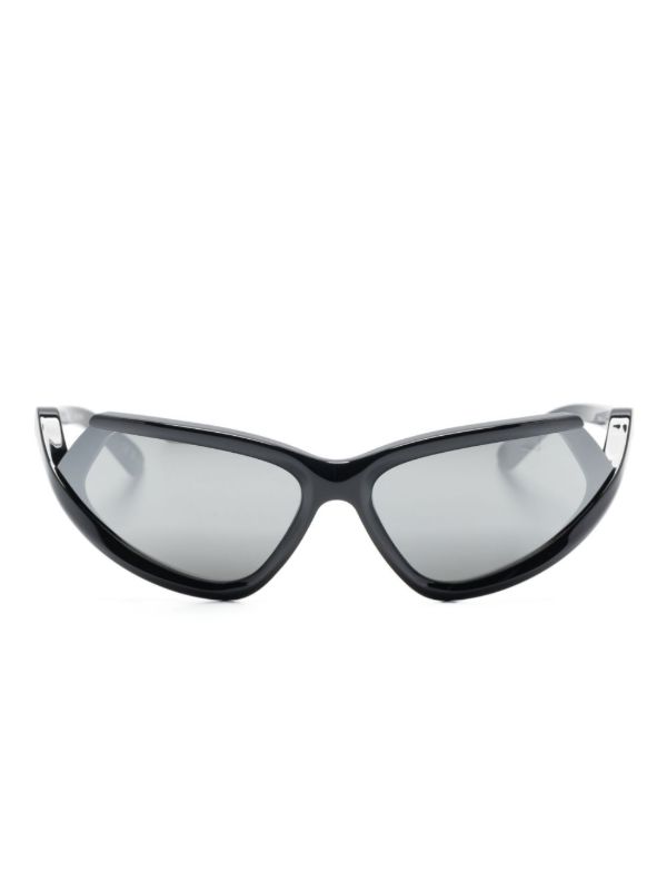 browns Balenciaga Eyewear Black Side XPander Cat-Eye Sunglasses | Browns Sunglasses