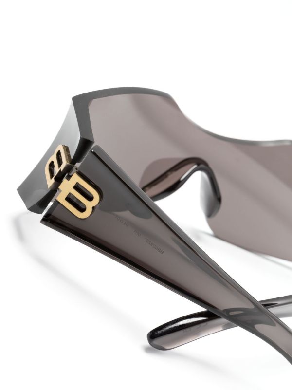 Browns Balenciaga Eyewear Hourglass Shield-frame Sunglasses | Browns Sunglasses