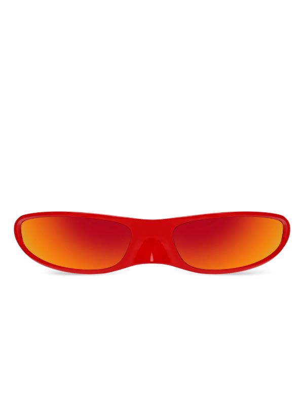 browns Balenciaga Eyewear Red Blade Sunglasses | Browns Sunglasses