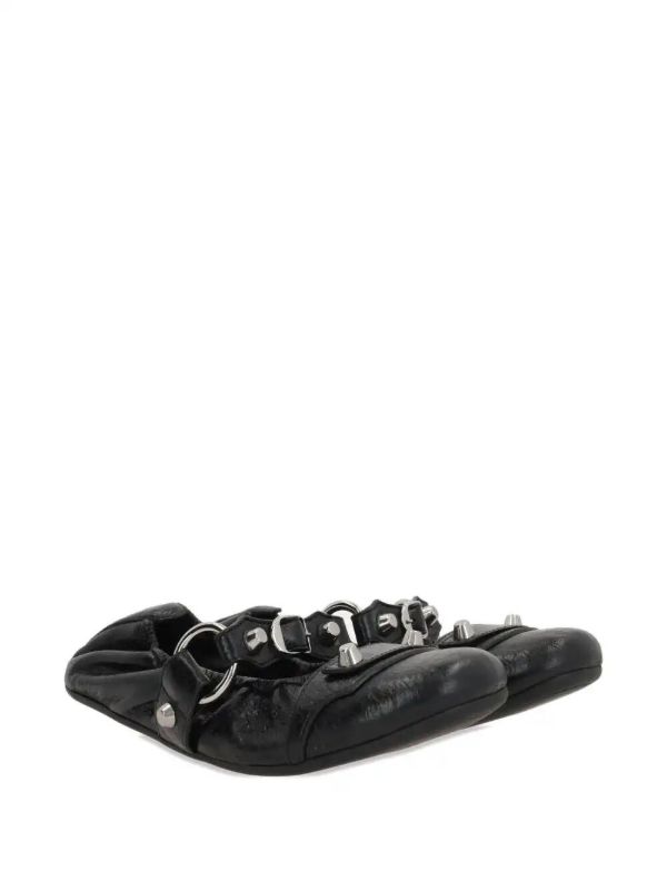 Browns Balenciaga Leather Ballet Flats | Browns Ballerina Shoes